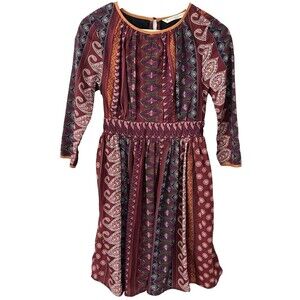 Wayward Fancies eShakti Dress Size 6 Whimsigoth Fairy Core Paisly Floral Print